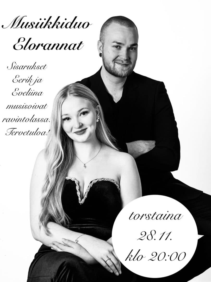 Musiikkiduo Elorannat Kunnonlähteellä 28.11.2024